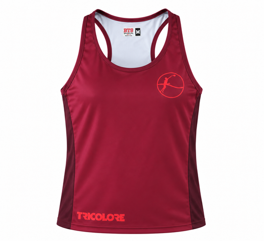 Canotta Sportiva Donna BTS-Tricolore Borgogna