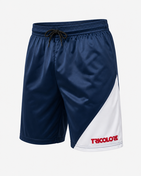 Men's Sports Shorts BTS-Tricolore White/Navy