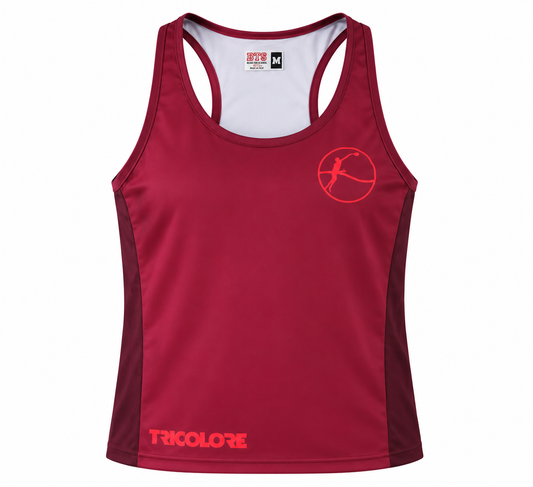 Canotta Sportiva Donna BTS-Tricolore Borgogna
