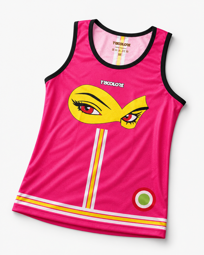 Women's Sports Tank Top Tricolore Fuchsia