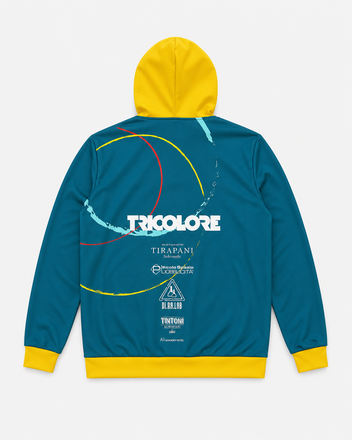 BTS-Tricolore Zip Hoodie Blue/Yellow