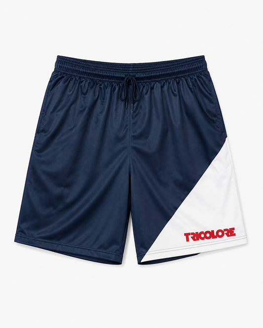 Men's Sports Shorts BTS-Tricolore White/Navy