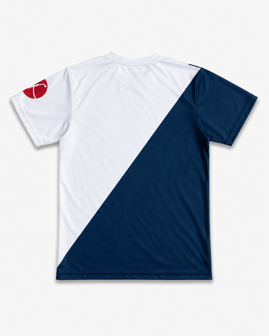 Men's Sports T-Shirt BTS-Tricolore White/Navy