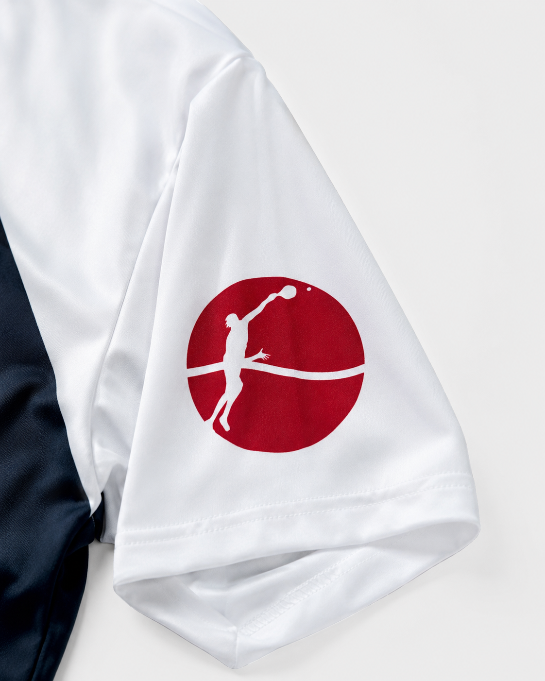 Men's Sports T-Shirt BTS-Tricolore White/Navy