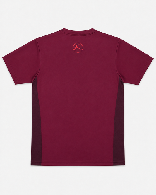 Men's Sports T-Shirt BTS-Tricolore Burgundy