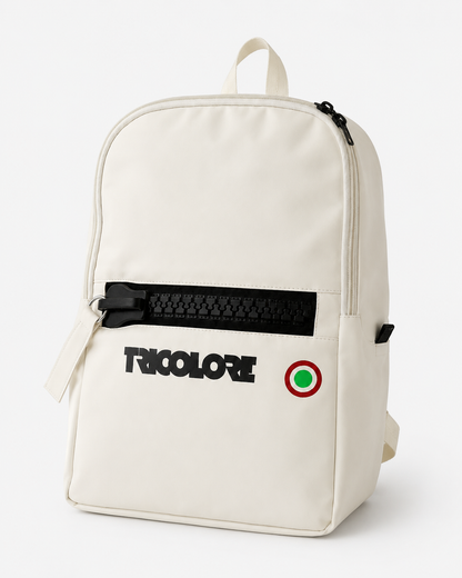 Tricolore Backpack White